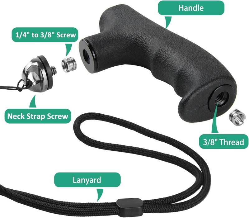 Rigych Monopod Handle Adapter Set Walking Stick Cane Handle with Monopod Waist Bag for Trekking Hiking Climbing Photography - Image 3